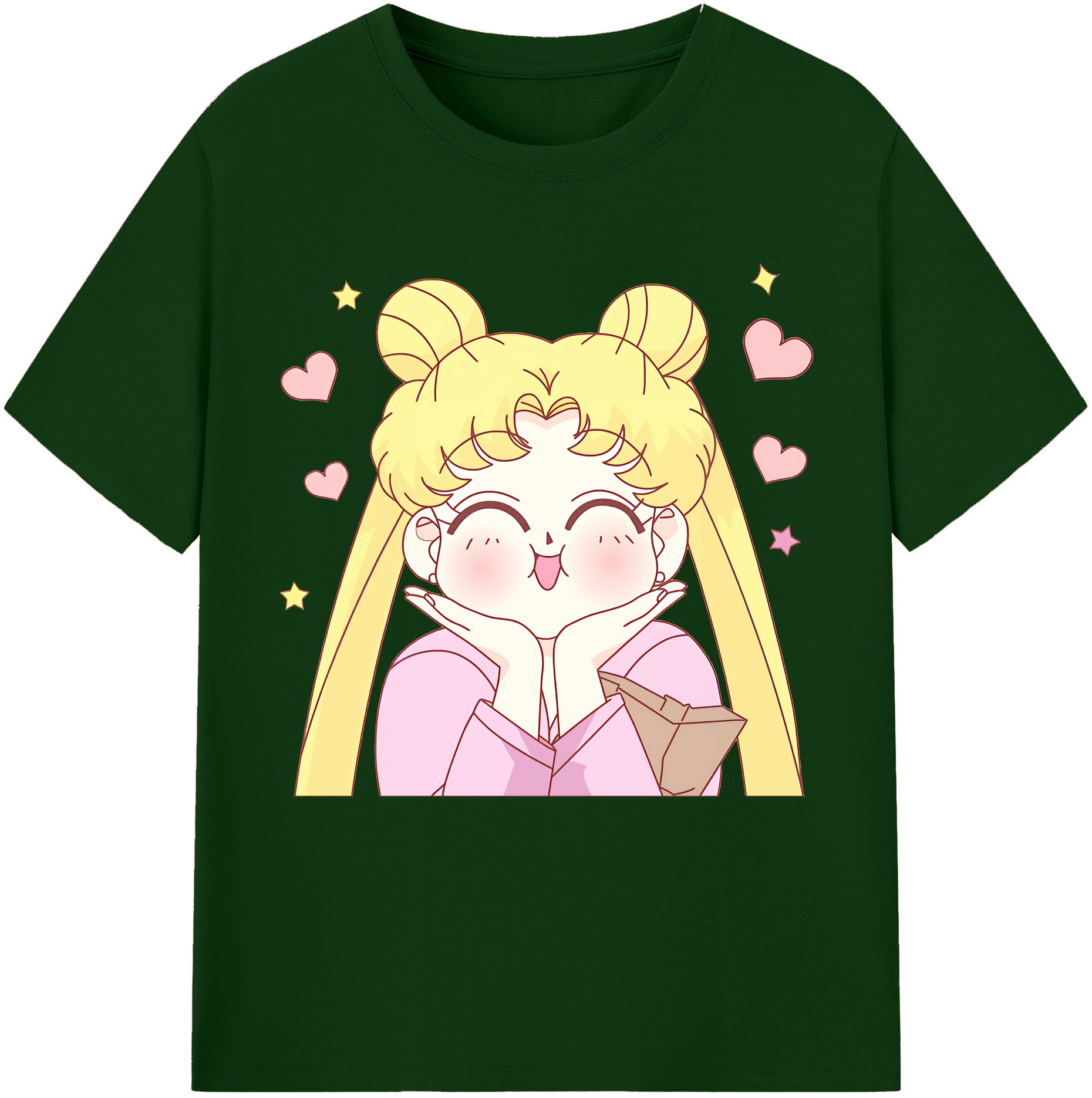 （画像用） 美少女戦士セーラームーン 愛野 美奈子 あいの みなこ Sailor Moon Aino Minako 綿100％半袖Tシャツ（フロントプリント）
